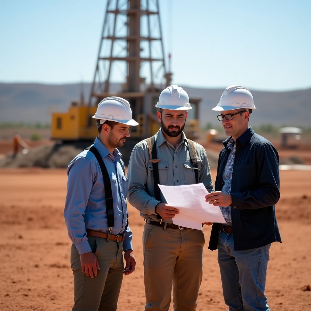 Equipo técnico en Vaca Muerta